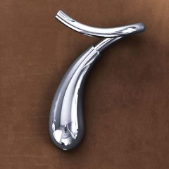 Designer Chrome Wall Hung Bathroom Robe Hook Second Image