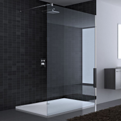 Wetroom Walk In Shower Screen 8mm Toughened Safety Glass Clear Design