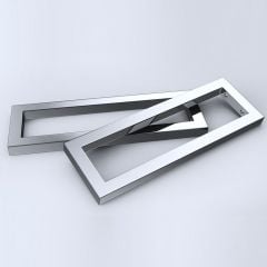 Stainless Steel Wall Mounted Mirror Finish Basin Shelf Brackets