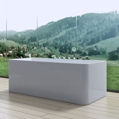 Wall Mounted Double Ended Shower Bath Tub