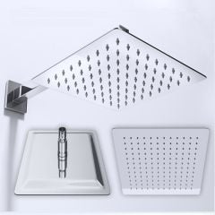 826W Square Ultra Thin Polished Chrome Shower Head 300mm