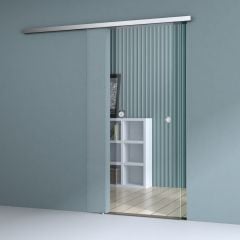 775mm Interior Frameless Sliding Glass Door Clear Screen Bar Handle