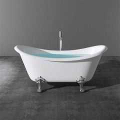 Double Ended Roll Top Freestanding Acrylic Bath Tub 1770 x 690mm