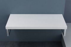 Stone Resin Shelf Surface for Counter Top Basin Include Stainless Steel Brackets 1000 x 500mm