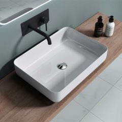 Thin Edge Counter Top Stone Resin Basin 550 x 400mm | Colossum 812