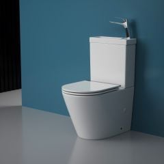 Close Coupled Toilet With Sink in Cistern | Aachen 179WB
