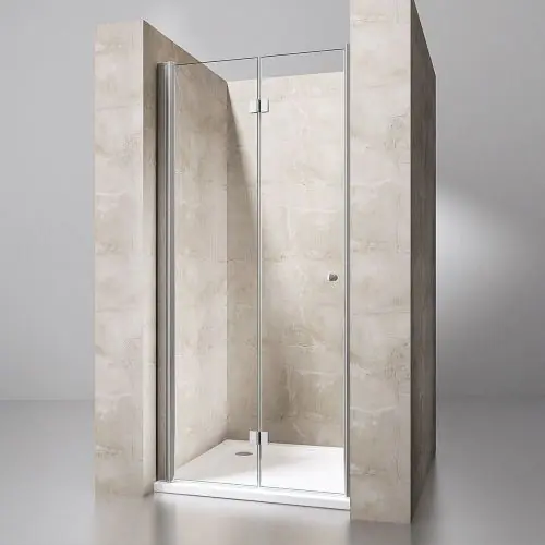 Frameless Bifold Shower Doors Space Saving 6mm Safety Glass | Ravenna 26 Door Only