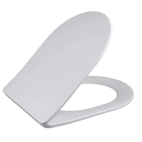 D-shaped Soft Close & Quick Release Toilet Seat