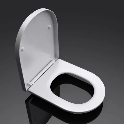 D Shaped Soft Close & Quick Release Toilet Seat
