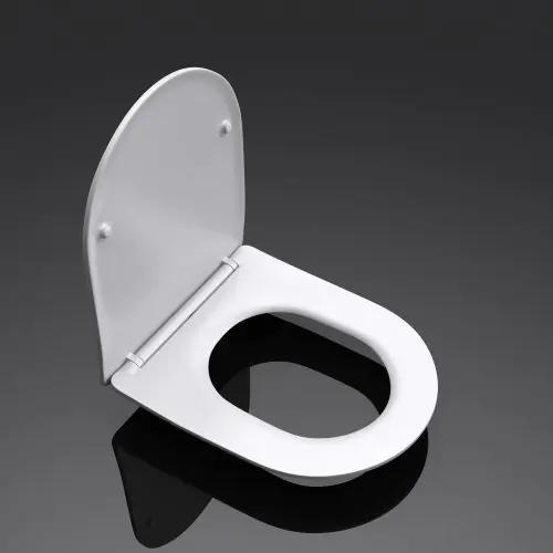 Bathroom Toilet Seat - D Shape Soft Close & Quick Release