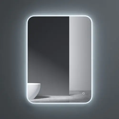 Wall Mounted Illuminated LED Bathroom Mirror Touch Sensitive Switch & Anti Fog | 800 x 600mm