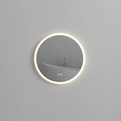 Wall Mounted Illuminated LED Bathroom Anti Fog Mirror 550mm