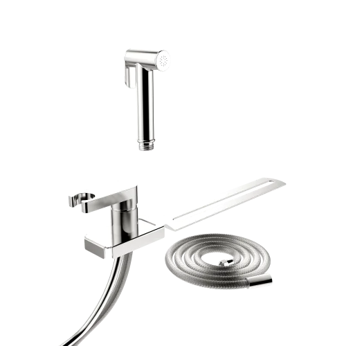 Hot and Cold Handheld Bidet Douche Sprayer Kit under Seat Bidet Spray Set