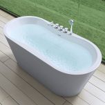 Freestanding Acrylic Bathtub Tub Taps And Bath Shower Mixers Second Image