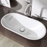 Counter Top Oval Stone Resin Basin 600 x 300mm Colossum 813 | Colossum 813