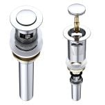 Chrome Round Slotted Clicker Basin Waste Plug 