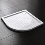 Lucia Range Quadrant Shape Non Slip Acrylic Shower Tray Free Waste Multiple Size  Second Image