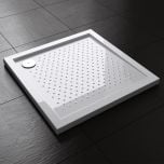 Lucia Range Square Shape Non Slip Acrylic Shower Tray Free Waste Multiple Size  Second Image