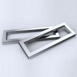 Stainless Steel Wall Mounted Mirror Finish Basin Shelf Brackets