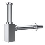 Chrome Square Basin Waste Bottle Trap