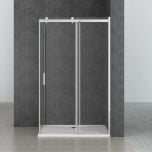 Rectangular L Shape Frameless Shower Enclosure Sliding Door 8mm Safety Glass 