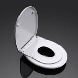 Parent and Child Potty Training Soft Close Family Toilet Seat Round Shape Quick Release