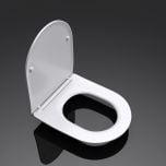 Bathroom Toilet Seat - D Shape Soft Close & Quick Release