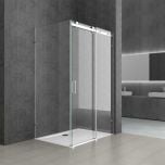 Rectangular L Shape Frameless Shower Enclosure Sliding Door 8mm Safety Glass | Ravenna 17-2nd