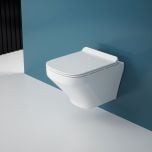 Wall Hung Toilet With Soft Close Seat - Open Flush Rim  | Aachen 3810