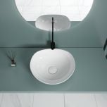 Ceramic Bathroom Basin Round Washing Bowl 420mm