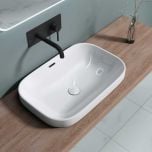 Semi-Recessed Rectangle Ceramic Basin 610 x 405mm | Brussel 5082