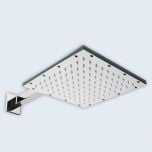 P818F Chrome Polished Stainless Steel Square Shower Head 300mm