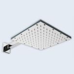 P-818F Chrome Polished Stainless Steel Square Shower Head Range 250mm Second Image