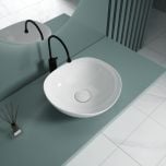 Ceramic Bathroom Basin Round Washing Bowl 420mm