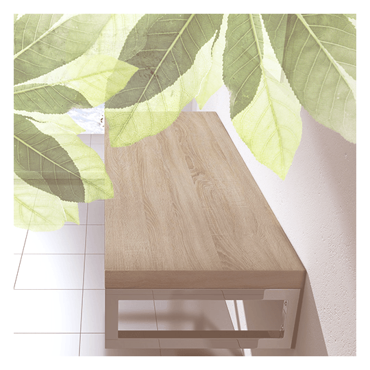 Wooden Bathroom Shelf