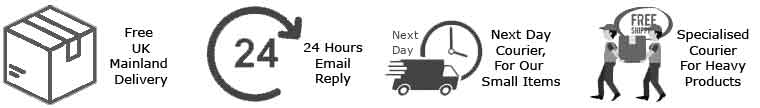 Next Day Delivery and Free UK Mainland deliver, 24 hours email reply, Two Man courier and Specialised courier for heavy products