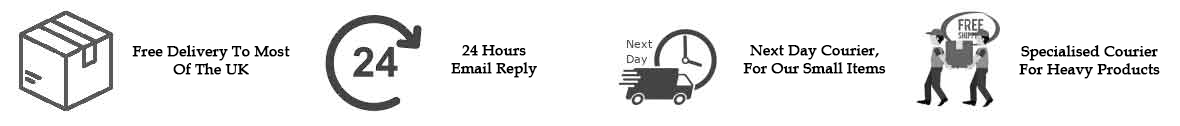 Next Day Delivery and Free UK Mainland deliver, 24 hours email reply, Two Man courier and Specialised courier for heavy products
