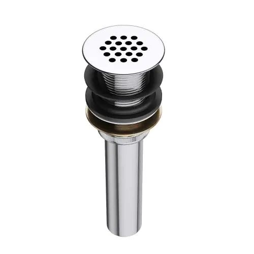 Chrome Filter Bathroom Basin Waste Plug - Unslotted