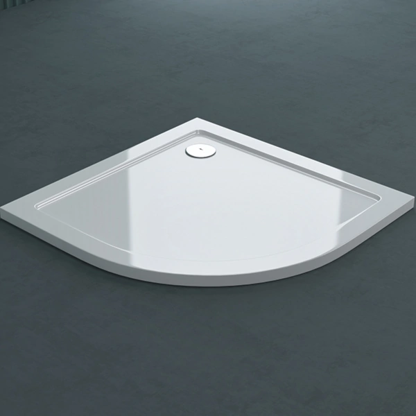 acrylic shower tray in quadrant shape